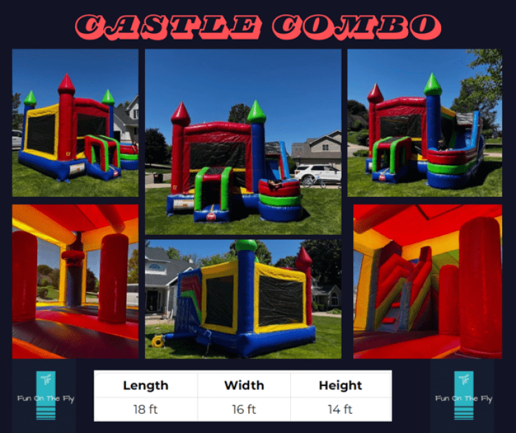 Castle Combo Bounce House (wet or dry)