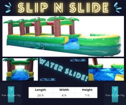 Palm Tree Slip N Splash (28ft long wet slide)