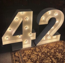 42 1741438988 Marquee Letters (LED Lights Included)